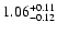 $\rm 1.06^{+0.11}_{-0.12}$
