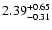 $\rm 2.39^{+0.65}_{-0.31}$
