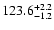 $\rm 123.6^{+2.2}_{-1.2}$