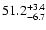 $\rm 51.2^{+3.4}_{-6.7}$