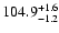 $\rm 104.9^{+1.6}_{-1.2}$
