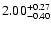 $\rm 2.00^{+0.27}_{-0.40}$