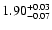 $\rm 1.90^{+0.03}_{-0.07}$