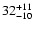 $\rm 32^{+11}_{-10}$