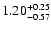 $\rm 1.20^{+0.25}_{-0.57}$