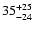 $\rm 35^{+25}_{-24}$
