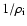 $1/\rho _{\rm i}$