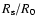 $R_{\rm s} /R_{\rm0} $
