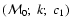 $({\cal M}_{\rm0}; ~k; ~c_{\rm 1} )$