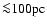 ${\la} 100 \rm pc$