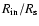 $R_{\rm in}/R_{\rm s}$
