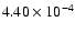 $4.40 \times 10^{ - 4}$