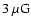 ${\rm 3 }~\mu {\rm G}$