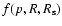 $f(p,R,R_{\rm s})$