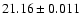 $21.16\pm0.011$