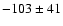 $-103\pm41$