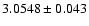 $3.0548\pm0.043$