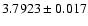 $3.7923\pm0.017$