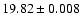 $19.82\pm0.008$