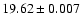 $19.62\pm0.007$