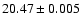 $20.47\pm0.005$