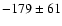 $-179\pm61$