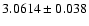 $3.0614\pm0.038$