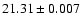 $21.31\pm0.007$