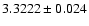 $3.3222\pm0.024$