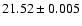 $21.52\pm0.005$