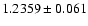 $1.2359\pm0.061$