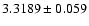 $3.3189\pm0.059$
