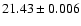 $21.43\pm0.006$