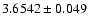 $3.6542\pm0.049$