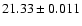 $21.33\pm0.011$