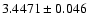 $3.4471\pm0.046$