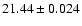 $21.44\pm0.024$