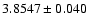 $3.8547\pm0.040$