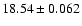$18.54\pm0.062$