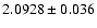 $2.0928\pm0.036$