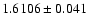 $1.6106\pm0.041$