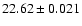 $22.62\pm0.021$