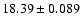 $18.39\pm0.089$