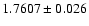 $1.7607\pm0.026$