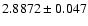 $2.8872\pm0.047$