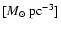 $[{M}_{\odot}~{\rm pc}^{-3}]$
