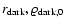 $r_{{\rm dark}}, \varrho_{{\rm dark,0}}$