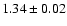 $1.34\pm0.02$