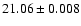 $21.06\pm0.008$