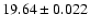 $19.64\pm0.022$